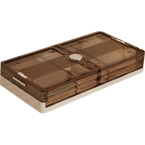 Boîtes de rangement pliables à roulettes sous le lit, organisateurs de vêtements en plastique avec roulettes pour chambre à coucher ou dortoir, format court (1/5)