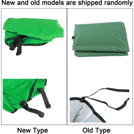 Housse de protection pour siège de balançoire 3 places - Polyester imperméable 190T - 150x50x10cm - Housse de coussin pour hamac de jardin (Vert) (1/5)