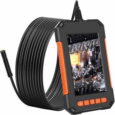Endoscope Industriel, Camera Endoscopique 1080P HD, Camera d'Inspection Canalisation, Écran HD 4,3 Pouces, Lumières LED 8, Câble Semi-Rigide 5M (1/5)