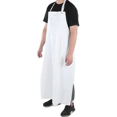 Tablier de protection en PVC résistant aux produits chimiques, vêtement de travail de sécurité, imperméable et anti-poussière, 120 x 90 cm (1/5)