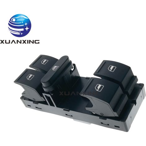 Interrupteur de lève-vitre 1K4959857B 10 broches compatible avec Volkswagen Polo, Passat, Touran et Tiguan. (1/5)