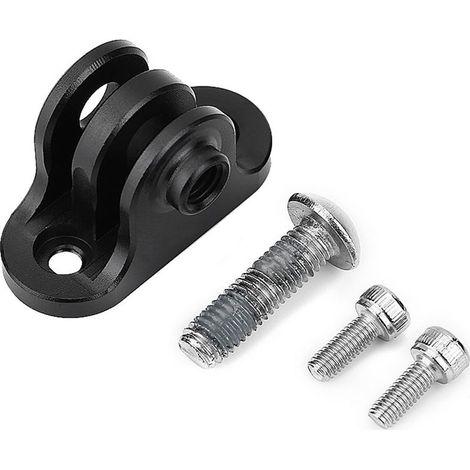 Support de guidon métallique pour compteur vélo, adaptateur caméra pour Gopro (Noir) (1/5)