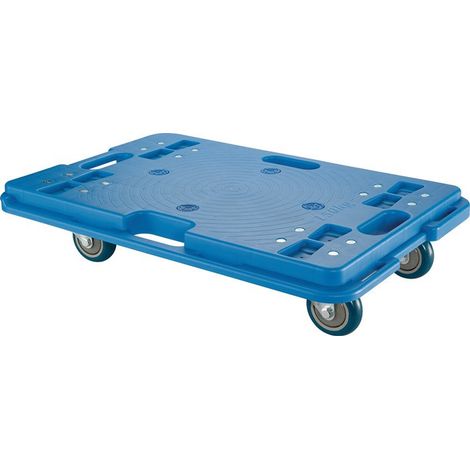 Chariot de transport Rad-D. 75 mm 150 kg L600 mm l400 mm thermoplastique