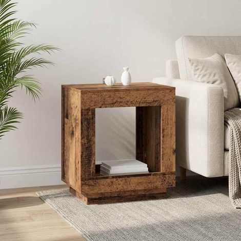 vidaXL Tavolo laterale Legno antico 60 x 40 x 65 cm