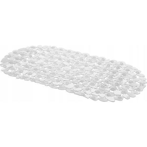 Kieselstein-Badematte für Badewanne 35x68 Transparent 1 Stück.