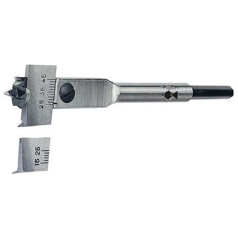 Mèche à bois extensible, queue 6 pans, capacité 15 à 45 mm, longueur 130 mm (1/5)