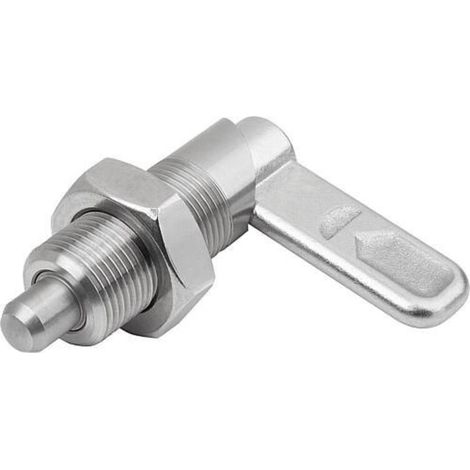 KIPP Sperrriegel D=4 M10 Form B Gewindehülse Edelstahl blank Mutter (1/3)