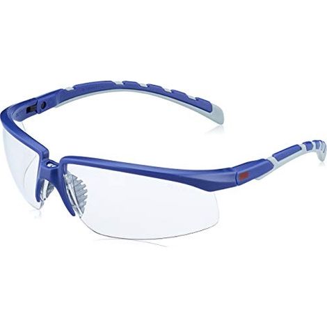Gafas de seguridad Solus 2000 montura azul/gris'antirrayaduras+ (K) Lente transparente 3M S2001ASPBLU