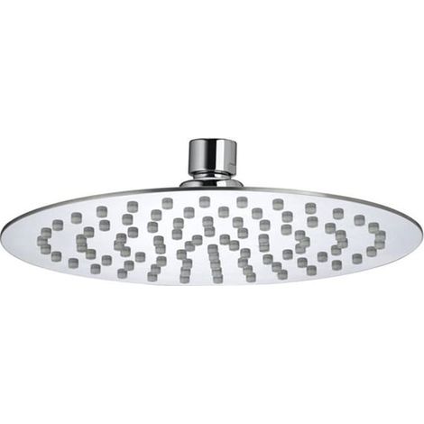 Bristan FH SLRD01 C Stainless Steel Slimline 200mm Round Fixed Head (1/3)