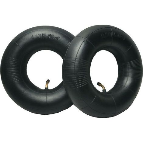 2 pièces pneus tubulaires série 4.10/3.50-4 pouces pour diable, chariot, charrette à bras, chariot de jardin, tondeuse à gazon, tube de remplacement 4.10-4
