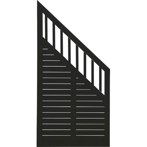 Plus Zaun Nostalgie 90 x 180/95 cm RAL 9005 Schwarz