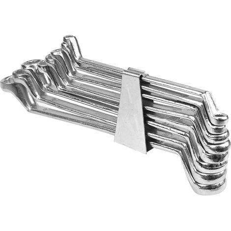 Ringschlüssel mit Versatz 6–22 mm. Satz mit 8 Clips 52570 vorel