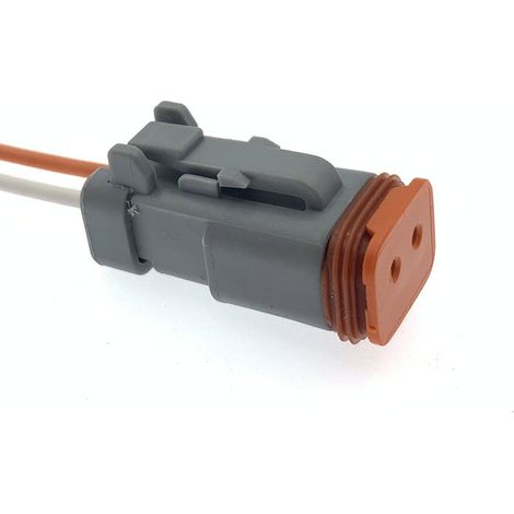 DT06-2S Dechi Nebelscheinwerfer-Nachrüststecker DJ3021Y-1.6-21 mit 2-poligem Klemmenblock (1/4)