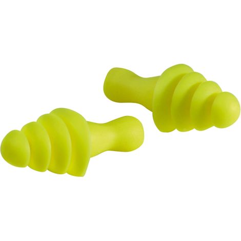 Boite de 100 bouchons anti-bruit reutilisables avec corde amovible (1/4)