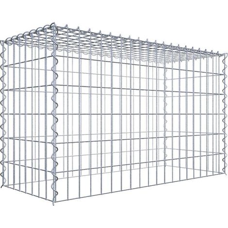 Gabiondeco - Gabion - Element de prolongation en hauteur 100 cm x 60 cm x 40 cm (L x H x P). maille 5 x 10 cm. Spirale. Attention : il manque une grille - Made in Ger... (1/5)