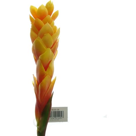 DPI – Fleur de gingembre artificielle orange et rouge – 80 cm