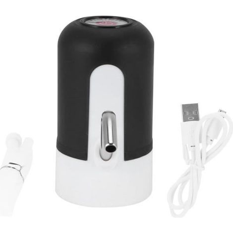 Kit de distributeur d'eau potable électrique de charge USB de pompe de bouteille d'eau pour le bureau à domicile (noir) -LAF (1/4)