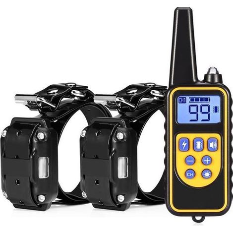 Collier de dressage étanche télécommandé 800 m avec 2 récepteurs – TEMPSA (1/4)