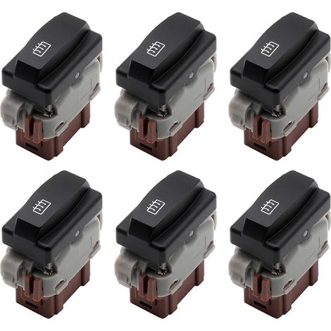 6X 253507278R Interrupteur de chauffage de voiture 25350-7278R 6 broches pour Renault Logan 2011-2014 Renault DusI 2011-2014. (1/5)