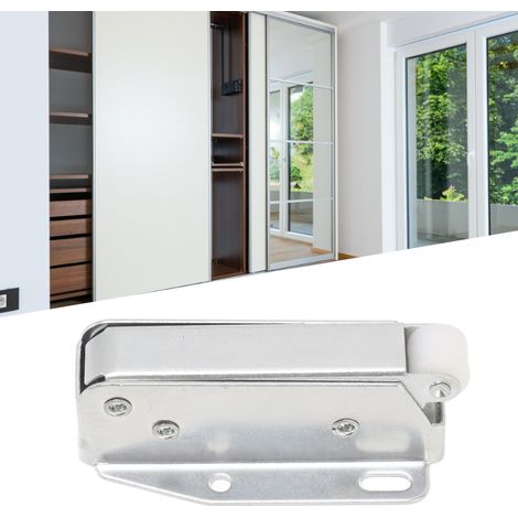 [Cerradura de puerta] Cerrojo de pistón en miniatura para puertas de armarios con cierre automático, fabricado en hierro, 6 unidades, 268 g, para oficinas, colegios y hoteles. (1/5)