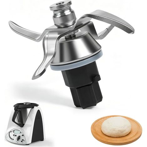 Couteau pour Thermomix TM31, HOVCEH Accessoires pour ThermomixTM31 en Acier Inoxydable, Lame pour Vorwerk Thermo.mix avec Joint d'étanchéité pour Robot Ménager (1/5)