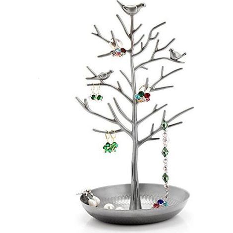 Présentoir d'oreilles Collier Branche d'Arbre Boucles Support de Présentation Porte Bijoux Organiseur-Argent-Fei Yu (1/4)