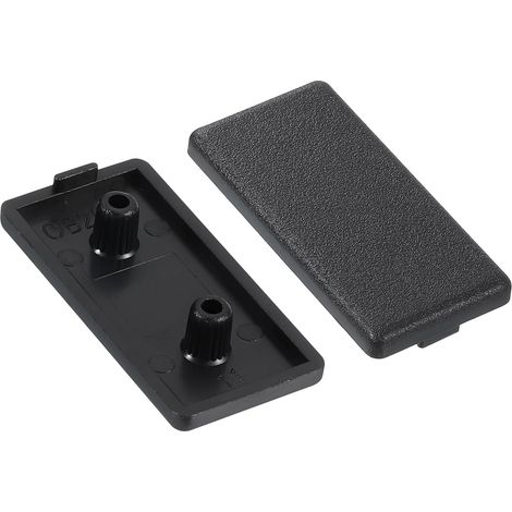 20Pcs Embouts d'Extrémité en Nylon, Embout d'Extrusion de Profilé en Aluminium à Rainure en T 20x40mm Norme Européenne 2040 pour Chariot, Support de Réservoir à Poissons, Noir (1/5)