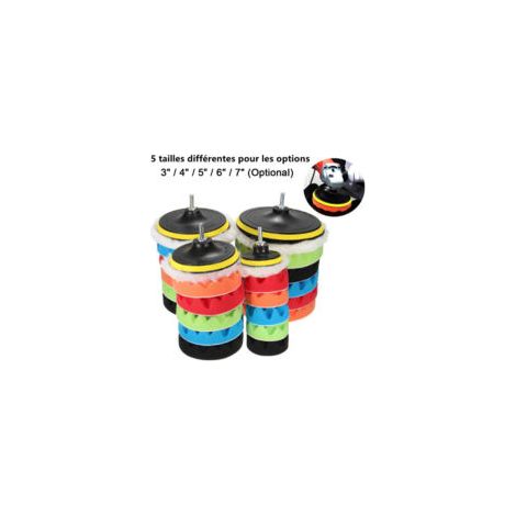 Tamponi per lucidatura auto per spugna di cera, set da 8 pezzi, 6 pollici M14 - Crezuo