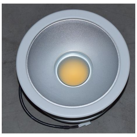 Plafonnier encastré LED 60W downlight Ø 220mm 4000K COB 60° forte puissance avec driver 230V IP20 AIRIS DL608NW60
