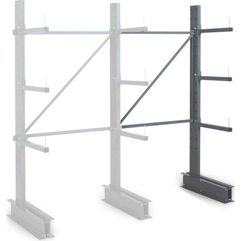 Cantilever léger simple face - Kit suivant H. 2000 x L. 1500 x P. 800 mm 3 niv.