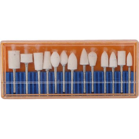 13-teiliges Wollschleifkopf-Set mit verschiedenen Aufsätzen zum Polieren von Jade, Keramik, Glas und Metall