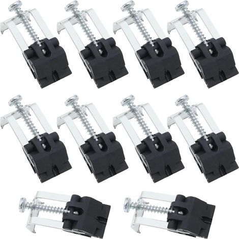 10 Stück Einbau-Spülbeckenklammern – Robustes Befestigungsset für Küchen-/Waschbecken – Verstellbarer Winkel, einfache Montage – Langlebiger Stahl (Universal) (1/5)
