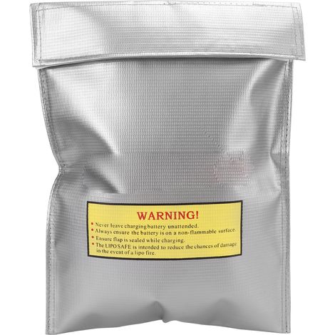 Sac de sécurité ignifuge pour batterie LiPo, protection anti-explosion pendant la charge, étui de sûreté pour batteries. (1/5)