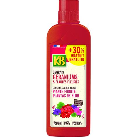 Engrais Liquide Organo minéral - géraniums et Plantes Fleuries 1,3 l (1/2)