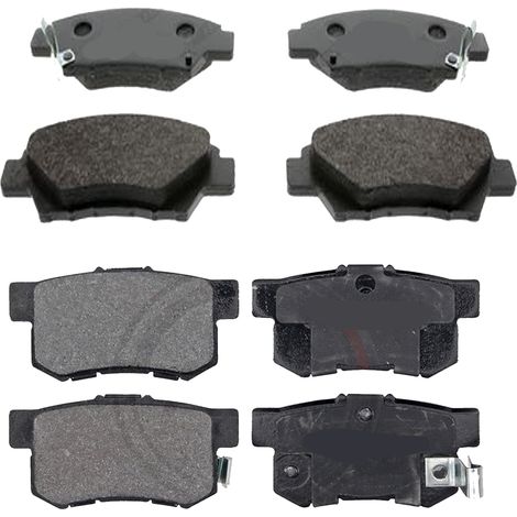 KIT PASTIGLIE FRENO ANTERIORI E POSTERIORI compatibile con HONDA JAZZ II (GD,GE3,GE2) / PASTIGLIE FRENANTI AUTO OEM FDB777,FDB778 / SOSTITUZIONE DIRETTA / BASSA POLVERE / SILENZIOSO (1/4)