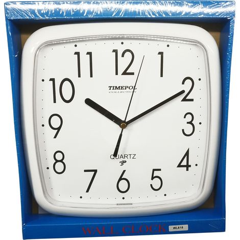 Orologio da parete bianco WL 615