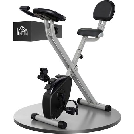 Heimtrainer Fahrradtrainer mit 8 stufig einstellbarem Magnetwiderstand höhenverstellbar Stahl Schwarz+Grau