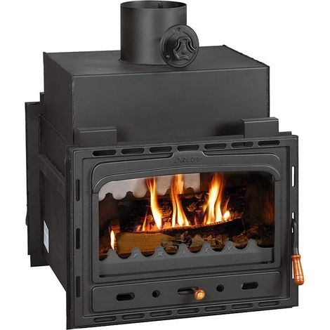 Inserto camino PRITY 2C  16 kW  stufa a legna  rendimento A+  canna fumaria Ø200 mm (1/3)