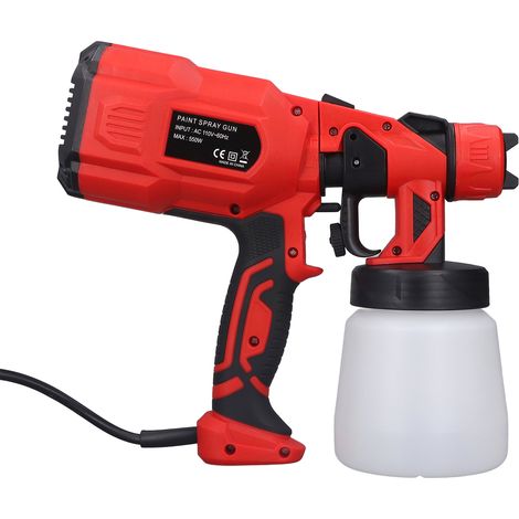 Pistolet à peinture portable à jet divisé haute pression pour la peinture de meubles et d'armoires, 550 W, 800 ml, prise UE, 220 V (1/5)