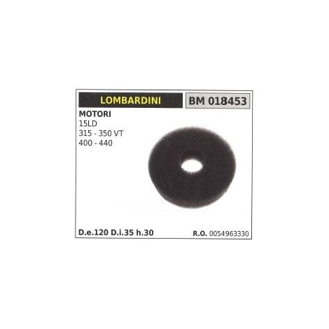 Filtro aria LOMBARDINI motocoltivatore 15LD 315 350VT 400 440