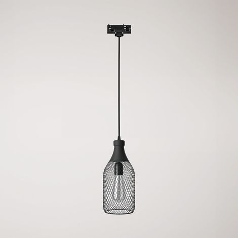 Creative Cables - Candeeiro suspenso com abajur em garrafa Jéroboam para calhas - lâmpada incluída