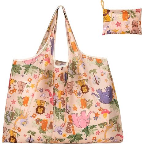 Foldable Shopping Bag, Reusable Shopping Bag, 50x66cm, Lightweight Handbag for Shopping (1/5)