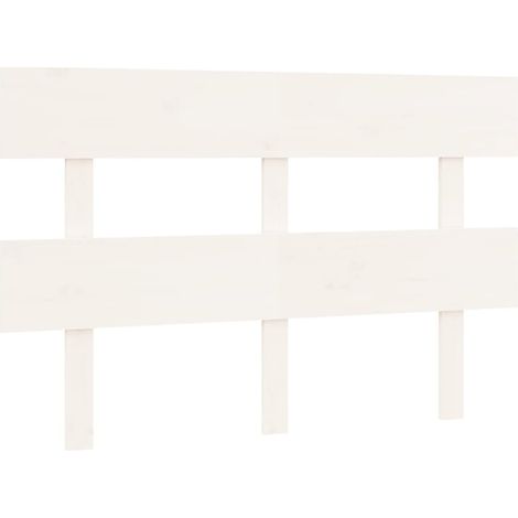 Cabecero accesorio para dormir mueble dormitorio 124 x 3 x 81 cm madera de pino blanco TDL0203933