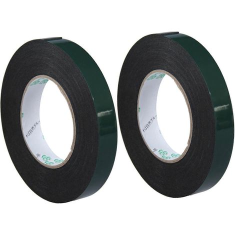 rouleaux de ruban adhésif double face multifonction en mousse noire (20 mm x 10 m) (1/5)