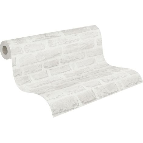 Papier peint Trompe l'oeil Gris Natural Living A.S. Création (1/5)