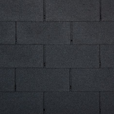 Timbela – Bardeaux bitumineux TRIO noir 3 m² – Fibre de verre – Étanchéité optimale – Résistant aux UV – TBLACK (1/2)
