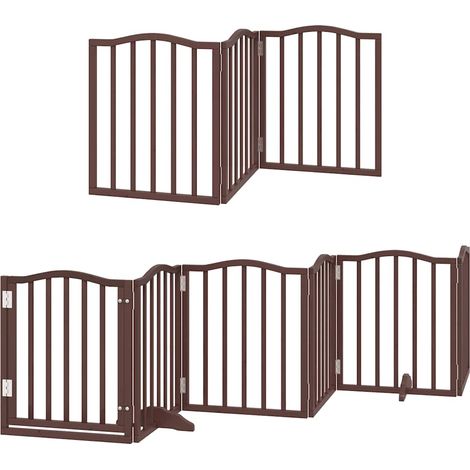 Maison Exclusive - Cancello Cani Porta Pieghevole Marrone 12 Pannelli 600cm Pioppo (1/5)