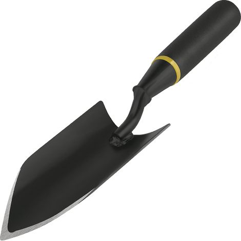 Pelle de jardin - Truelle à main de jardinage robuste, truelle de jardin en acier au carbone avec poignée caoutchoutée (1/4)