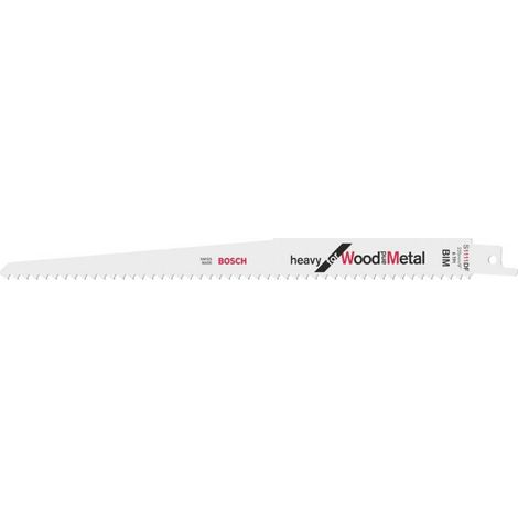 Bosch Professional 5 pezzi di lame per sega universale S 1111 DF Heavy for Wood and Metal (lunghezza 225 mm, accessorio per sega universale)