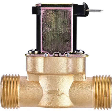 1/2" électrovanne électrique en laiton normalement fermée AC 220V pour le contrôle de l'eau (1/5)